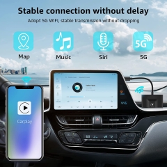 URJD Wireless Carplay Adapter 2023 Upgrade Apple Carplay Wireless Dongle for Cars from 2015 with Factory Wired CarPlay, Plug & Play, Fast Auto Connect & Easy Use, Compatible with iPhone iOS 10+