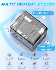 Universal Travel Adapter PD35W Fast Charging Offers 3X2.4A USB-A Ports, 1X 3.0A USB-C, 1XUSB-PD Port and Multi AC Outlet, International Power Plug Adaptor Charger